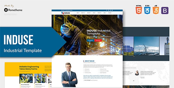 INDUSE v1.0 - Industrial Services HTML Template