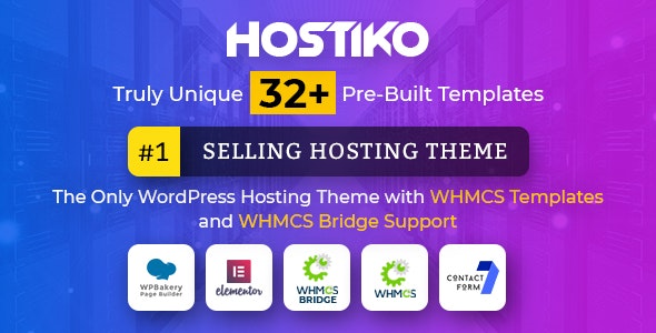 Hostiko v47.0 - WordPress WHMCS Hosting Theme