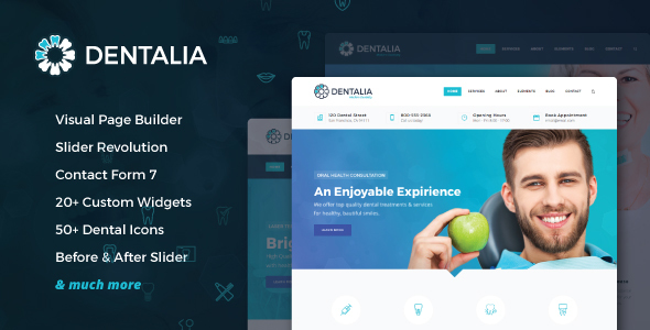 Dentalia v1.6.0.2 - Dentist & Medical WordPress Theme