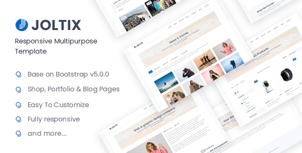 Joltix v1.0 - Bootstrap 5 Minimal Portfolio and Agency Template