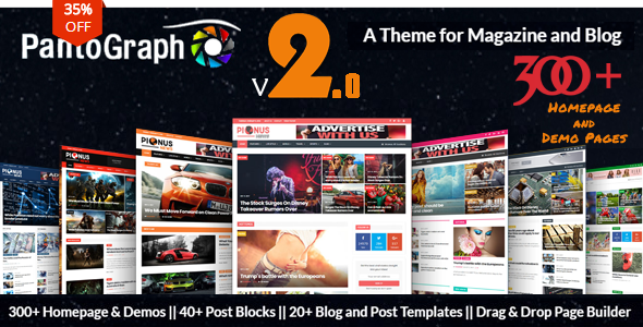 PantoGraph v2.8 - Newspaper Magazine Theme