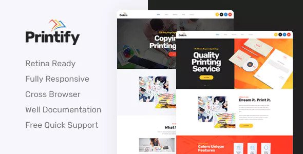 Printify - Attention Grabbing Printing Company HTML Template