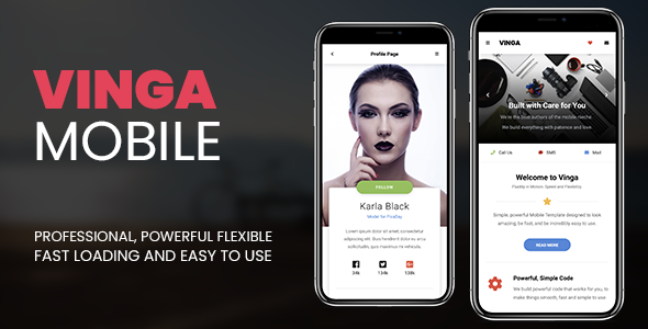 Download Vinga Mobile – Mobile Template | Free Nulled Scripts