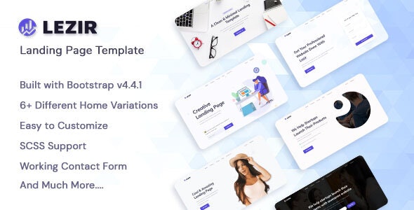 Lezir v1.0 - Landing Page Template