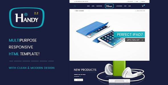 Handy Shop v2.2 - Digital RTL Responsive WooComerce WordPress Theme