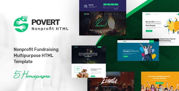 Povert v1.0 - Nonprofit Fundraising Multipurpose HTML Template