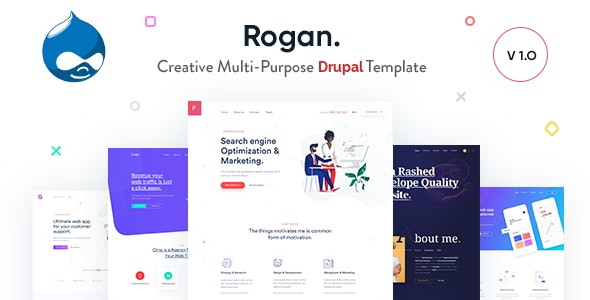 Download Rogan v1.5 – Creative Multi-Purpose Drupal 8 Theme | Free Nulled Scripts