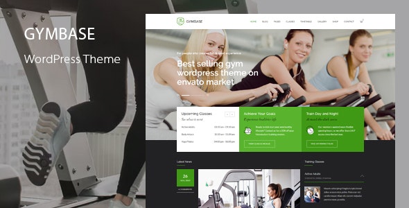 GymBase v13.1 - Responsive Gym Fitness WordPress Theme