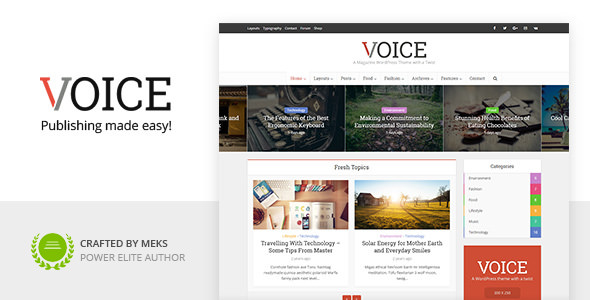 Voice v2.8.3 - Clean News/Magazine WordPress Theme