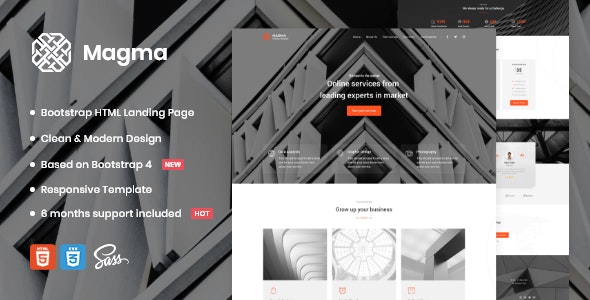 Magma v1.0 - Business Landing Page Template