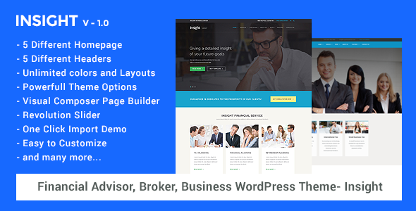 Insight v1.3.3 - Financial Advisor, Business WordPress Theme