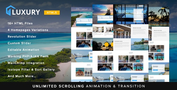 Luxury v1.0 - Interactive Hotel Template