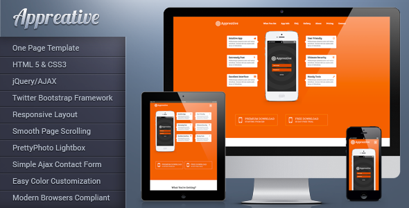 Download Appreative – Responsive Landing Page Template | Free Nulled Scripts