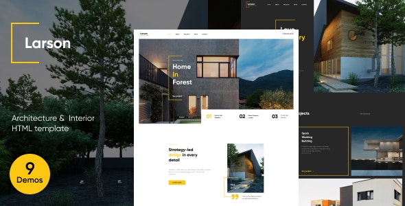 Larson v1.0 - Architecture & Interior HTML template