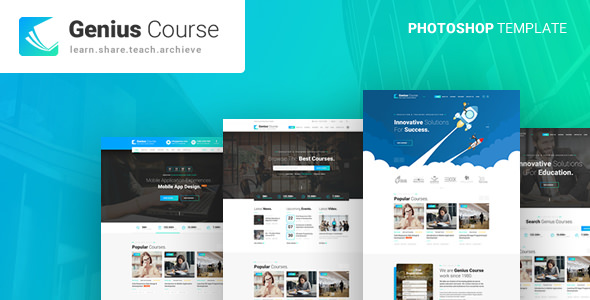 Download Genius – Learning & Course PSD Template | Free Nulled Scripts
