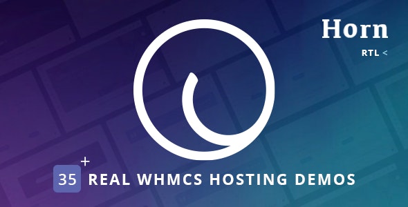 Horn v2.2 - WHMCS Dashboard Hosting Theme