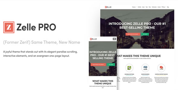Zelle PRO v2.1.5 - WordPress Theme