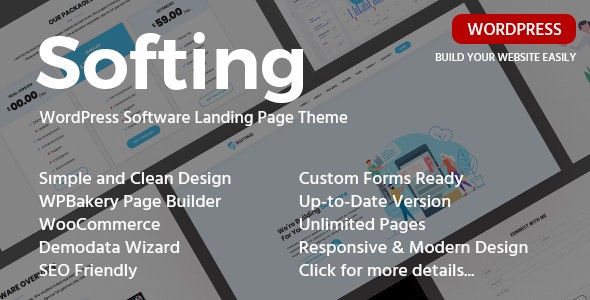 Softing v1.3.3 - WordPress Software Landing Page Theme