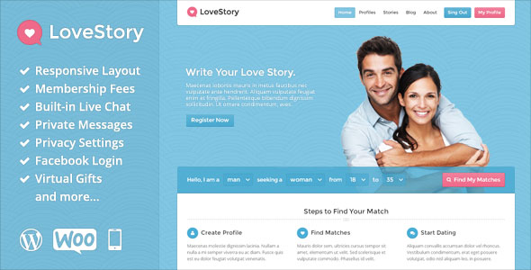 Download LoveStory v1.21 – Themeforest Dating WordPress Theme | Free Nulled Scripts