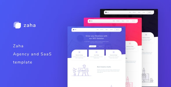 Zaha v1.0 - Agency and SaaS Template