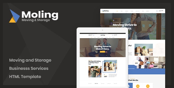 Moling v1.0 - Moving and Storage Services HTML Template