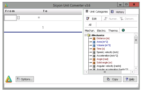Sicyon Unit Converter
