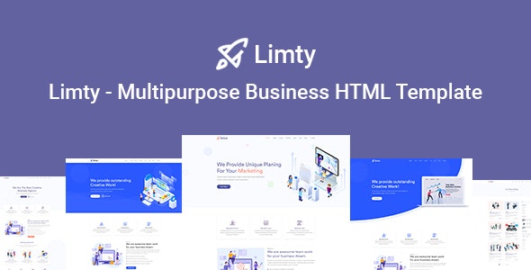 Limty v1.0 - Business Landing Page HTML Template with RTL