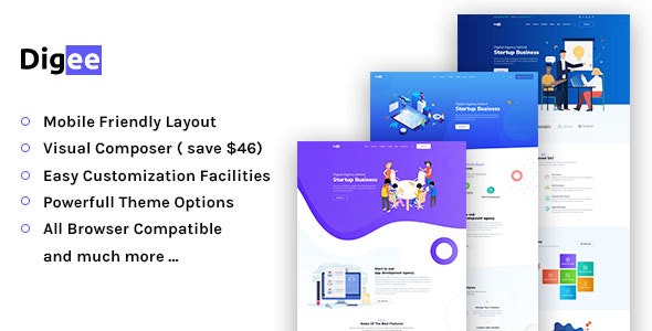 Digee v1.0.7 - Digital Marketing Agency WordPress Theme
