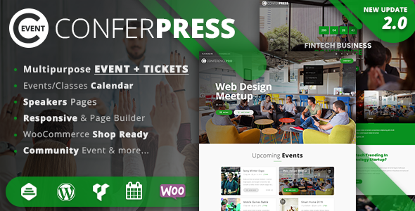 ConferPress v2.6 - Multipurpose Event Tickets WordPress Theme