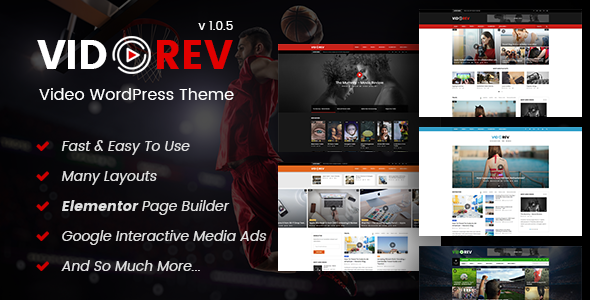 Download VidoRev v1.0.5 – Video WordPress Theme | Free Nulled Scripts