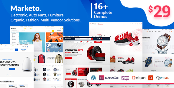 Marketo v1.3.9 - ECommerce & Multivendor Theme