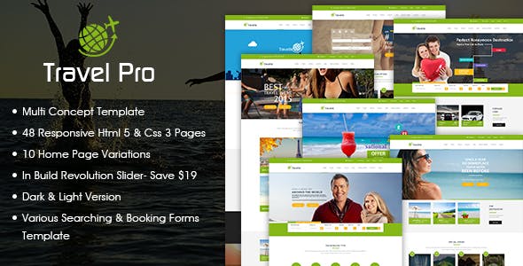 Travel Pro - Tours and Travels Booking HTML5 Template