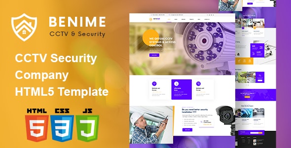 Benime v1.0 - CCTV Surveillance Service HTML5 Template