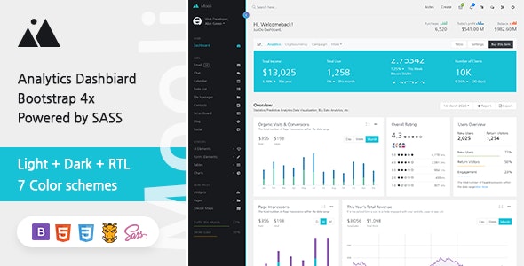 Mooli v1.1.0 - Laravel + HTML Admin Dashboard Template with Bootstrap