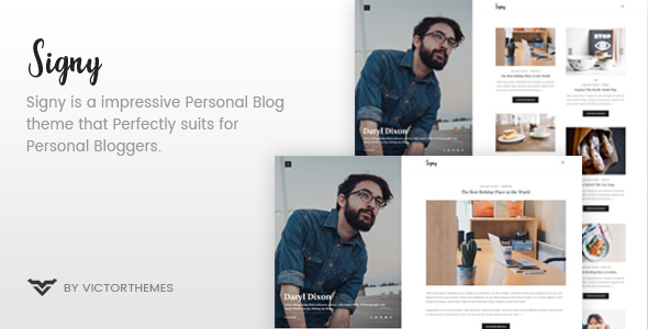 Signy v1.4 - A Personal Blog WordPress Theme
