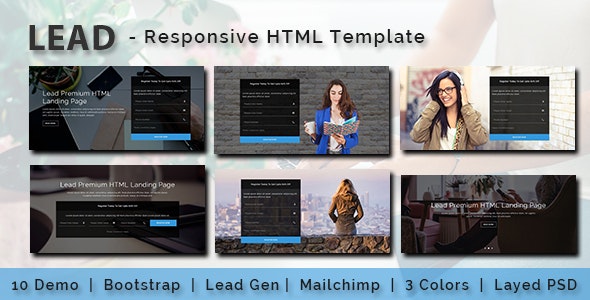 LEAD v1.0 - Multipurpose Responsive HTML Landing Page