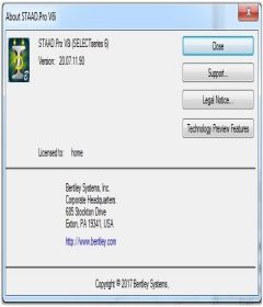 STAAD.Pro V8i SS6 v20.07.11.90 + license