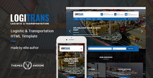LogiTrans v1.0 - Logistic and Transportation HTML Template
