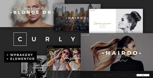 Curly v2.0 - A Stylish Theme for Hairdressers and Hair Salons