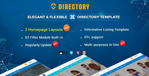 Directory v3.9.6 - Responsive Ultimate Listing Joomla Template