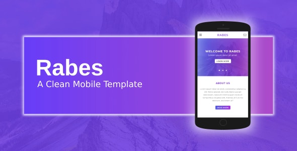 Rabes v1.0 - A Clean Mobile Template
