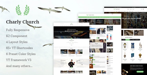 Charly v3.9.6 - Responsive Church/Religious Joomla Theme