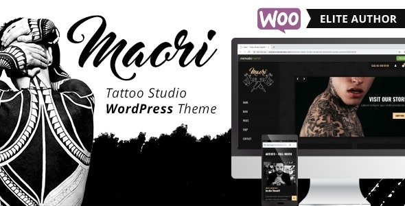 Maori v1.3 - Tattoo Studio WordPress Theme