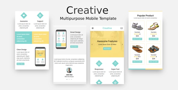 Creative v1.0 - Multi-Purpose Mobile Template