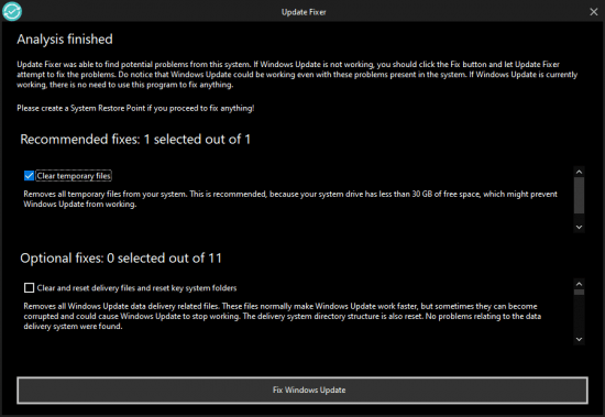 Download Update Fixer 1.3.0.20