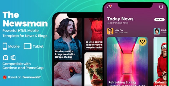 Newsman v1.0 - News & Magazine Mobile Template