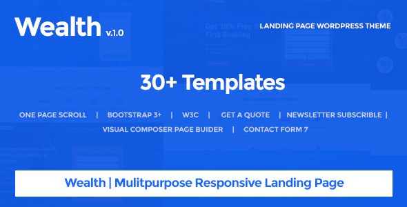 Download Wealth v1.2.6 – Multi-Purpose Landing Page Theme | Free Nulled Scripts
