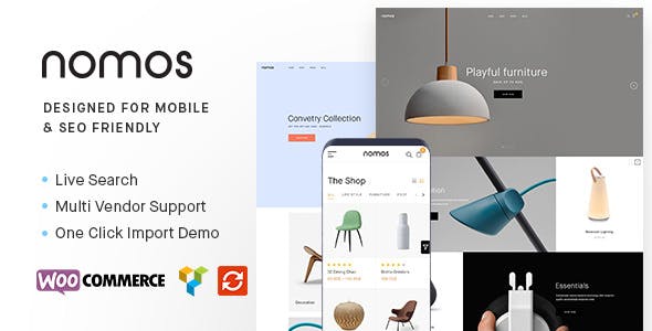 Nomos v2.3.1 - Modern AJAX Shop Designed For Mobile And SEO Friendly (RTL Supported)