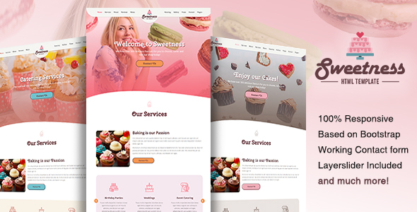 Download Sweetness – One Page HTML Template | Free Nulled Scripts