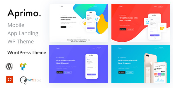 Aprimo v1.3 - Mobile & App Landing WordPress Theme